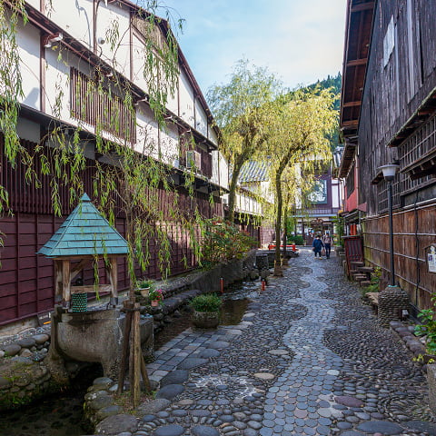 郡上八幡城の城下町