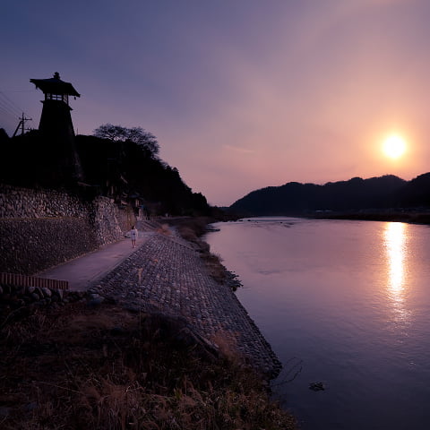 上有知湊（川湊灯台）